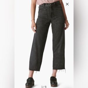 Lucky Brand legend crop wide leg 27/4 fawn -brand new no tags